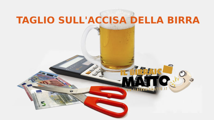 Taglio sull'accisa della birra