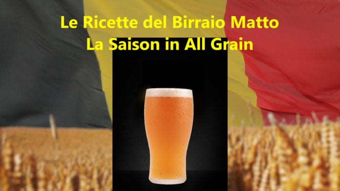 Saison in All Grain: la ricetta di una birra rinfrescante e piacevole da bere