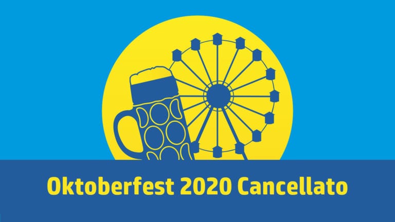 L’Oktoberfest 2020 è cancellato!