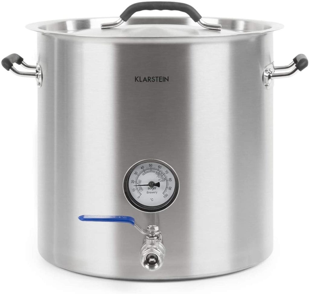 pentola inox 35 l con rubinetto e termometro