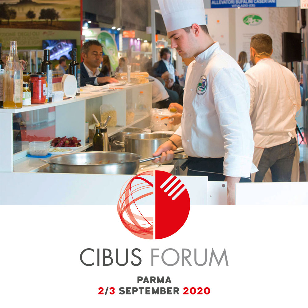 locandina Cibus Forum - food&beverage e Covid: dalla transizione alla trasformazione