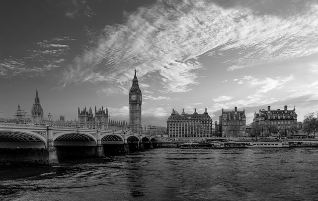 londra in bianco e nero