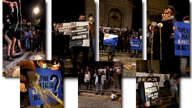 Roma: La birra inonda Piazza Trilussa al grido "noi non siamo la movida"