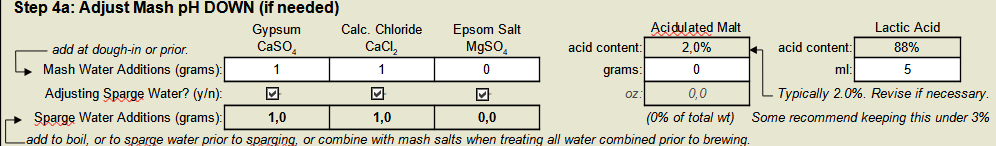 Step 4a EZ water calculator