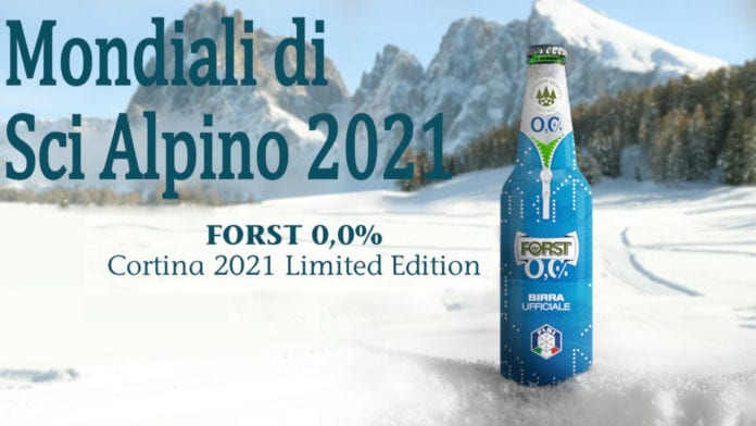 Mondiali di Sci Alpino 2021: birra Forst è partner della Fondazione Cortina