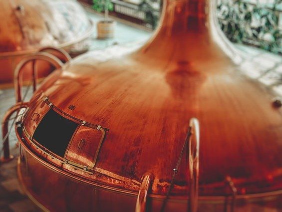 caldaia birrificio. Riproduce in scala la tecnica all grain nella produzione della birra artigianale